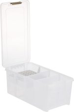 ArtBin 6934AB Satchel with Marker Tray, Art & Craft Organizer, [1] Plastic Storage Case, Clear, Semi, 0 - Image 3